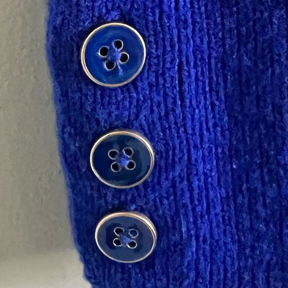 Talbots Button Cuff Cable Knit Sweater 💙 - Picture 4 of 6